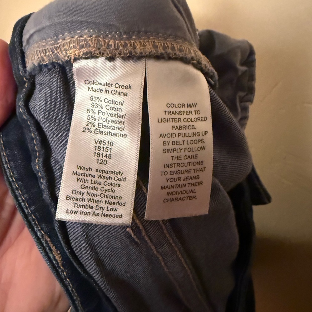 Coldwater Creek Dark Blue Denim Bootcut Pants 22W - Picture 4 of 4